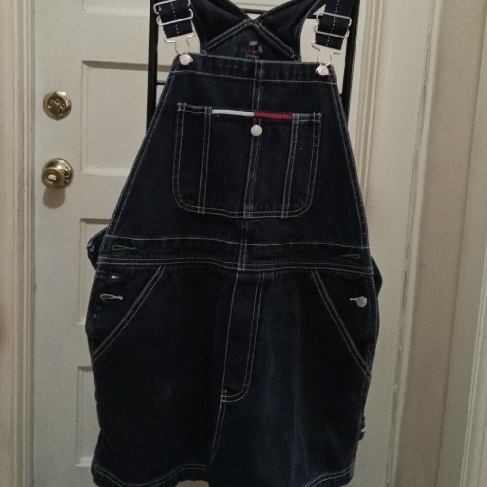 VTG Tommy Sport Sz L Jeans Romper - short - in good shape 90's Y2K